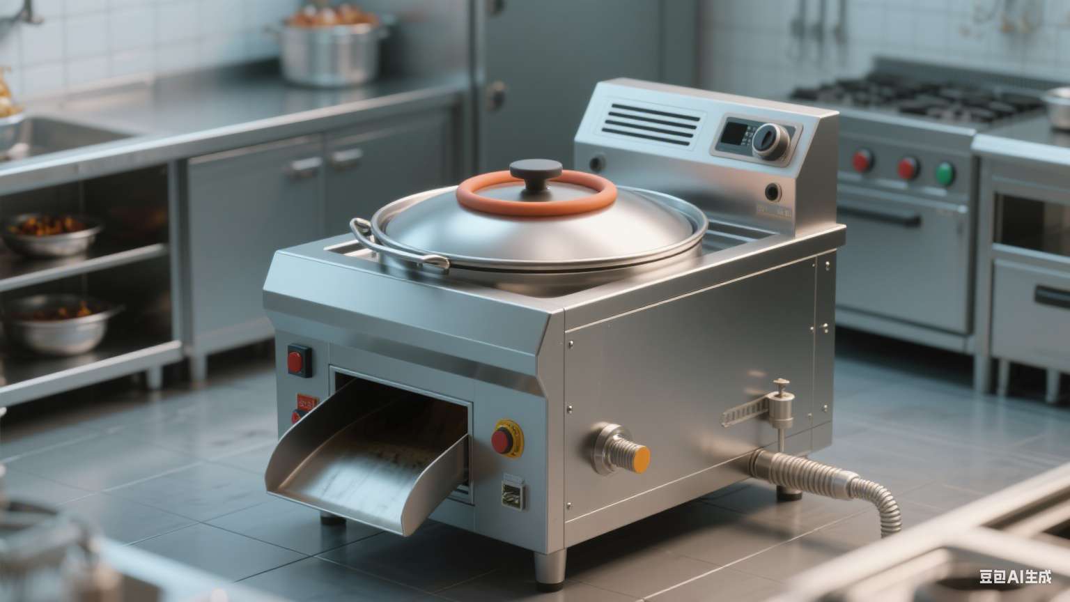 商用易清洁卤煮锅：光滑表面不粘卤汁，清洁省时省力(3)