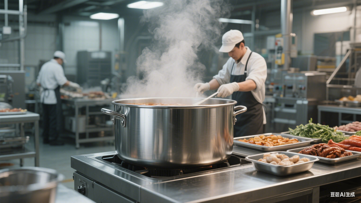 不锈钢耐用卤煮锅：材质坚固，长期使用不易损坏(6)