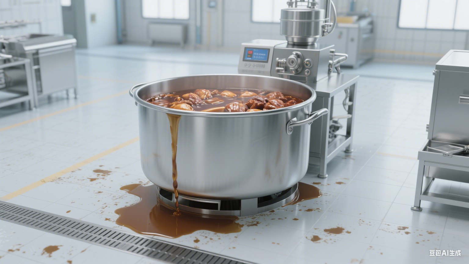 商用防溢卤煮锅：避免卤汁溢出弄脏设备，清洁更轻松(5)