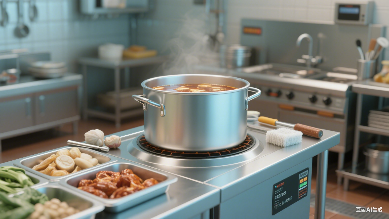 商用防溢卤煮锅：避免卤汁溢出弄脏设备，清洁更轻松(6)