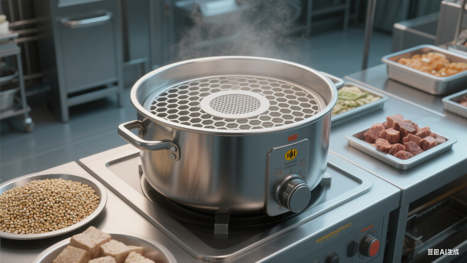 圆形蜂窝蒸煮锅：能彻底分离液食吗？用电功率多少？(6)