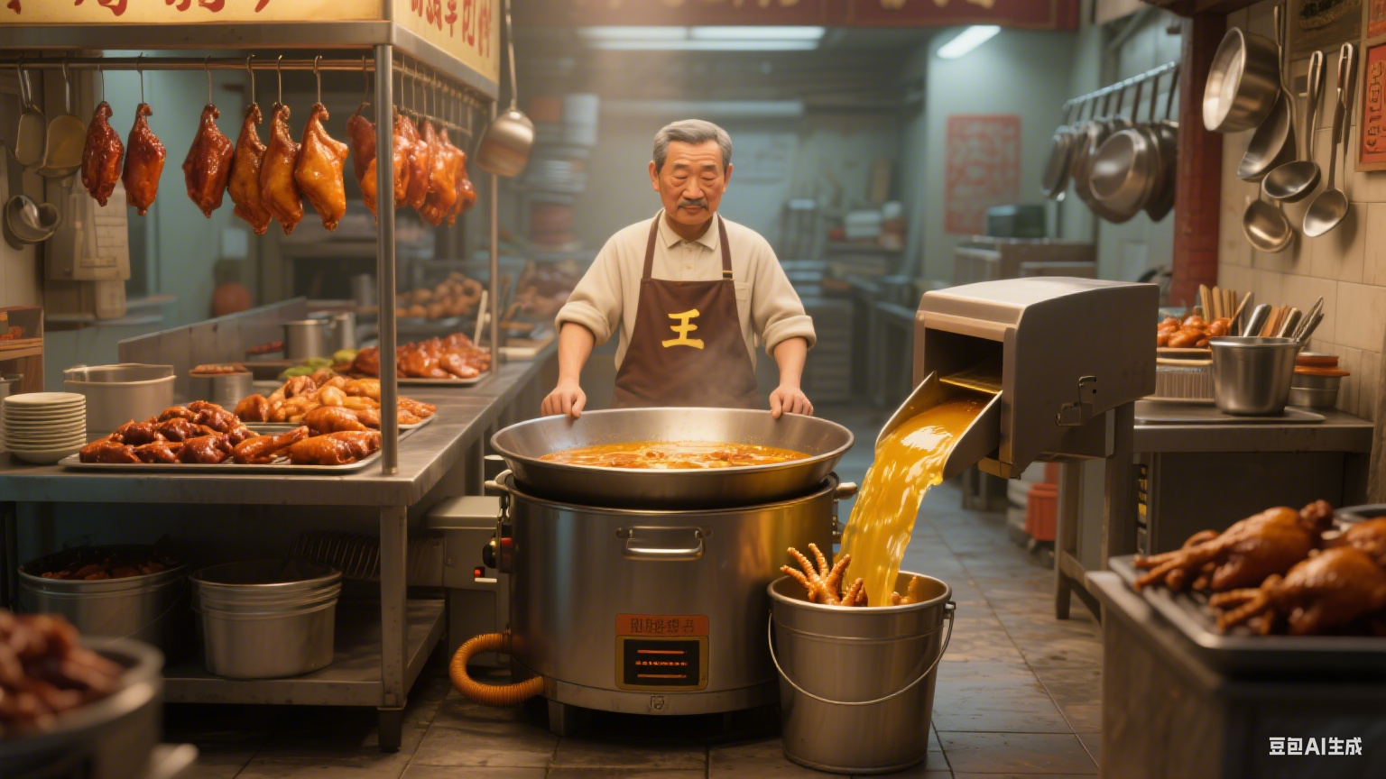 自动翻锅卤汤蜂窝式卤煮锅：咋沥汤？耐用吗？(1)