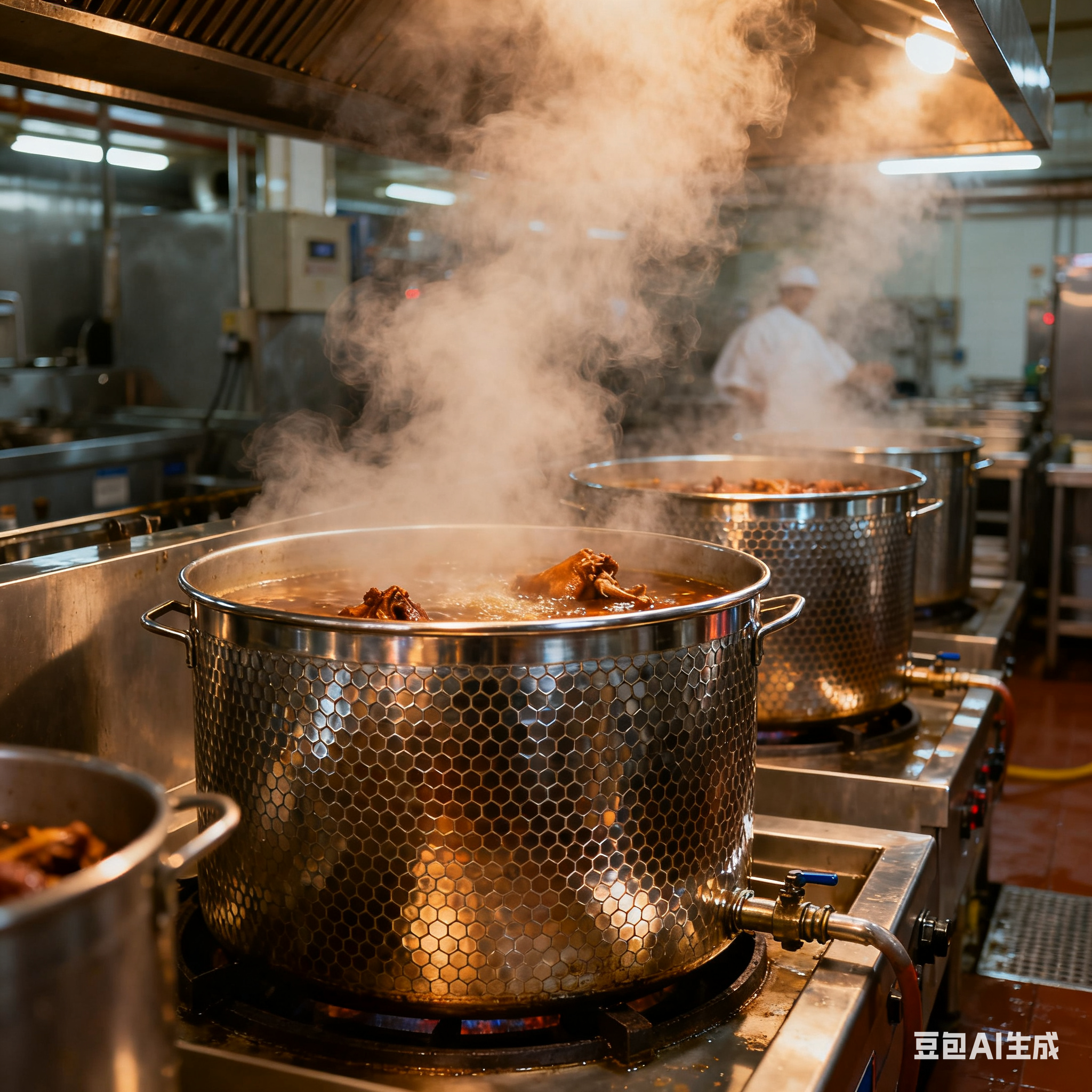 蜂窝卤煮锅正咕嘟咕嘟运转(1)