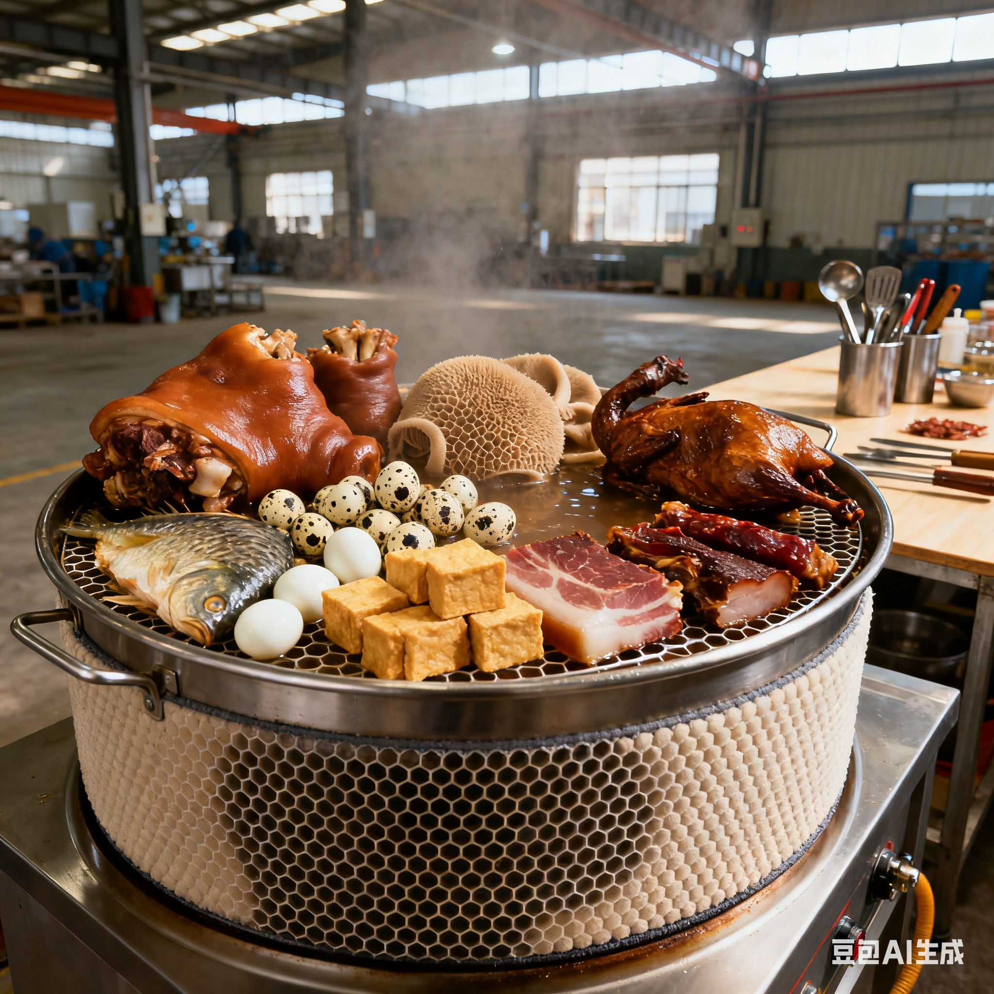 蜂窝卤煮锅正咕嘟咕嘟运转(4)