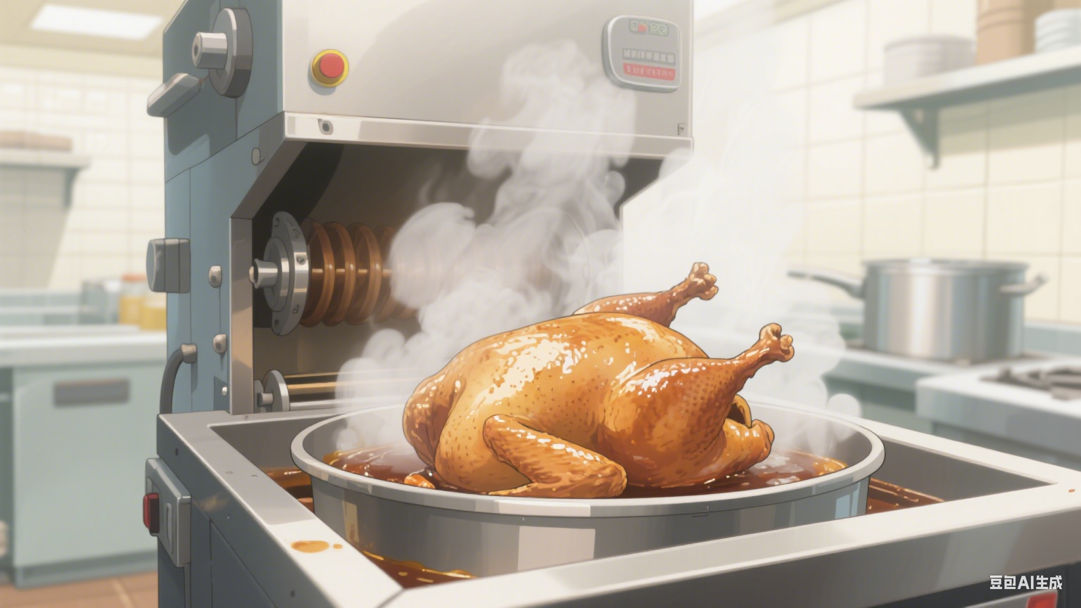 蒸汽五面蜂窝控温控时整鸡卤煮支持自动搅拌吗?(5)