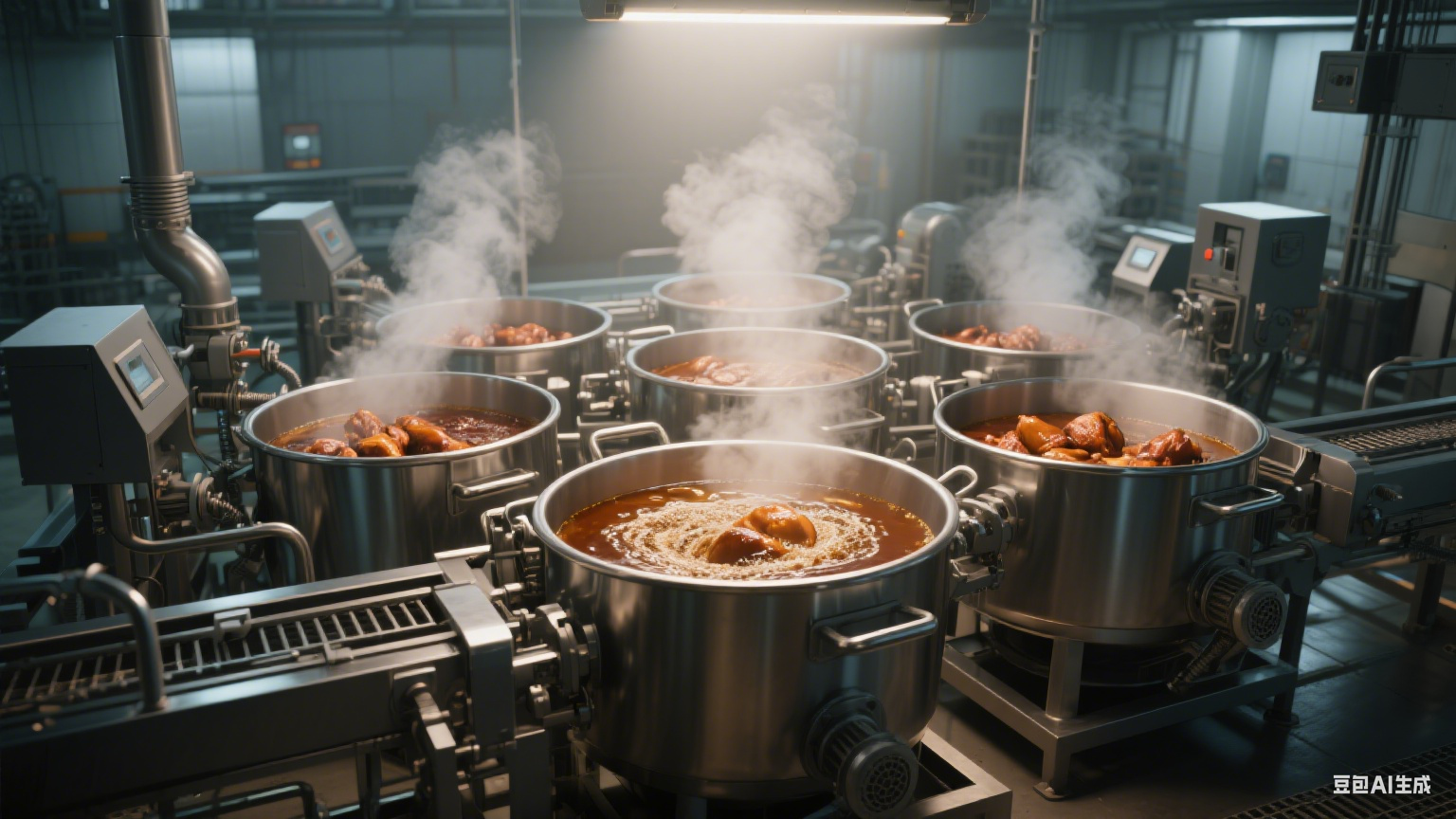 卤香联动・装备协同：解码全自动多联蜂窝卤煮锅的配套智慧(5)