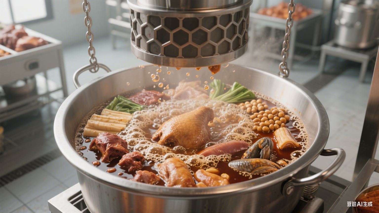 吊装式蜂窝卤煮锅：构筑多元食材卤制的风味绽放(1)