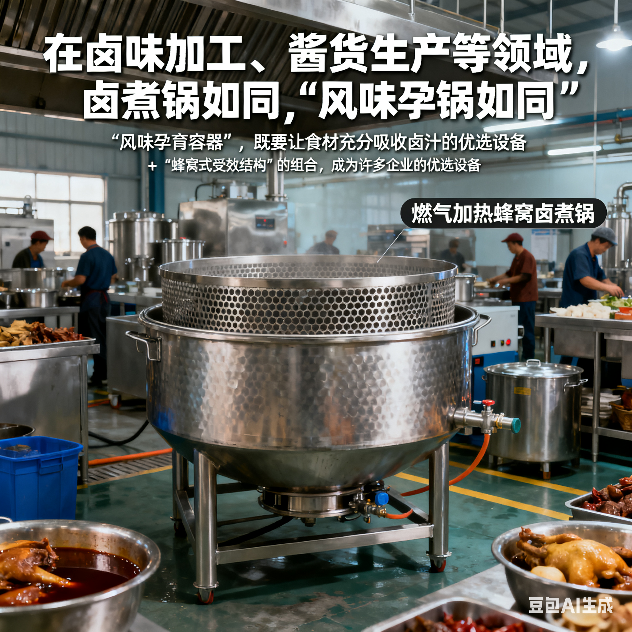 焰暖卤香・蜂窝聚力 —— 燃气加热蜂窝卤煮锅的加工能力(1)