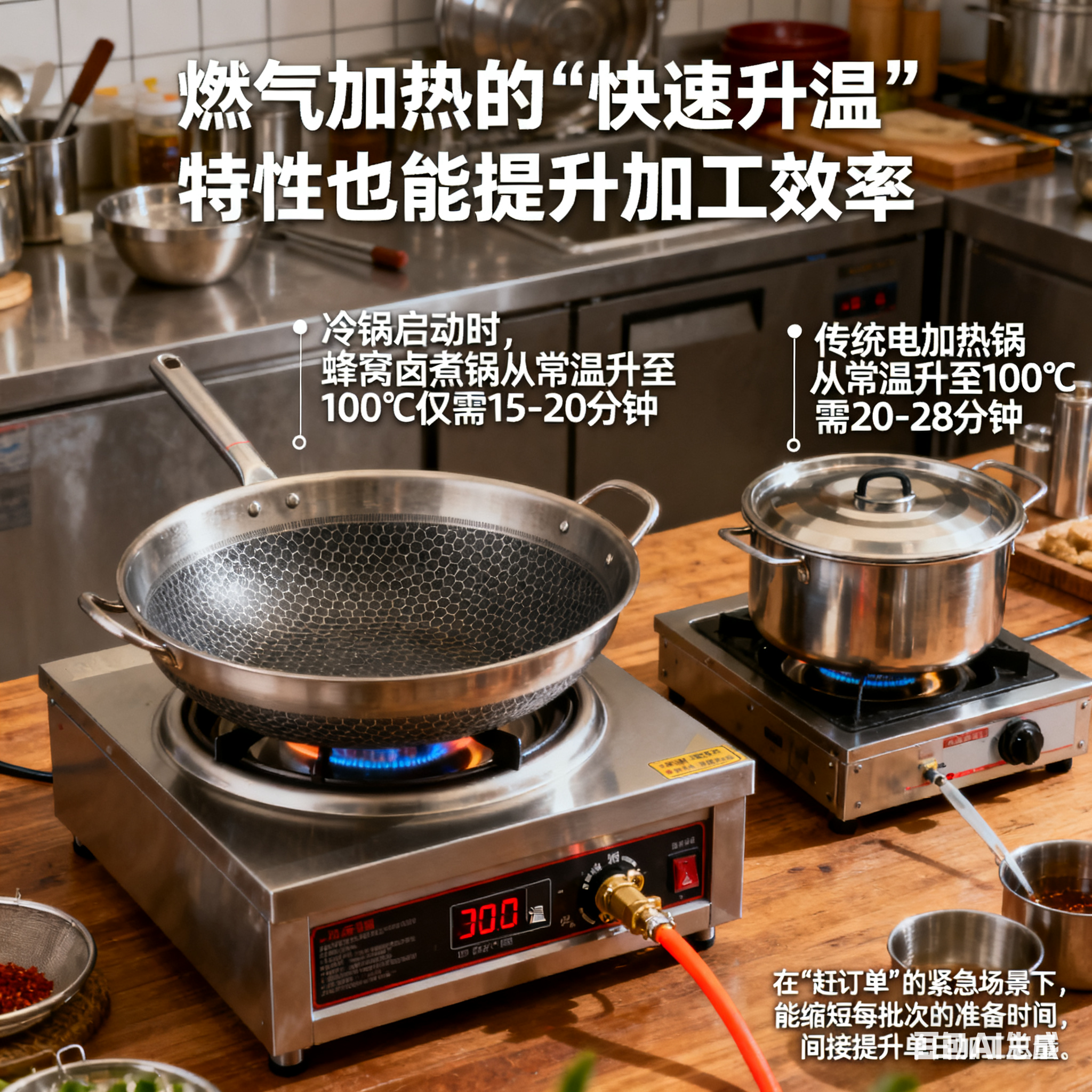 焰暖卤香・蜂窝聚力 —— 燃气加热蜂窝卤煮锅的加工能力(6)