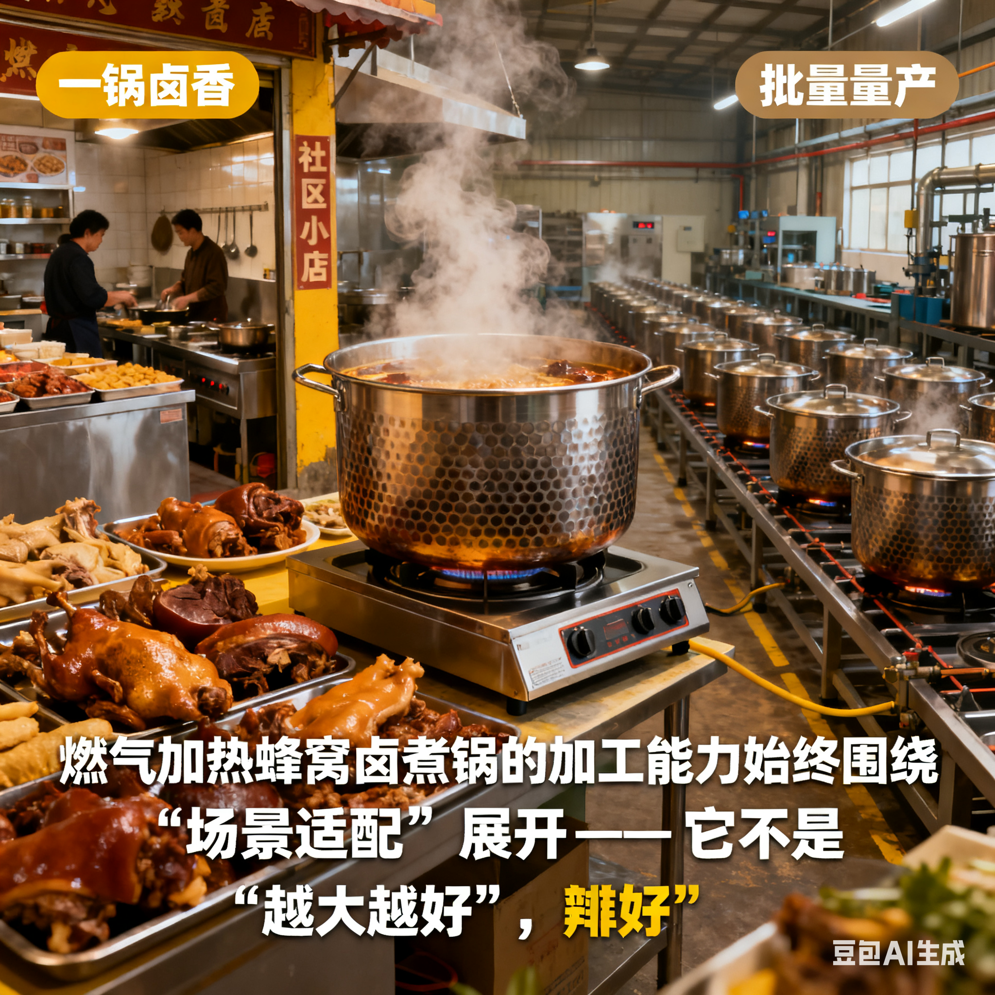 焰暖卤香・蜂窝聚力 —— 燃气加热蜂窝卤煮锅的加工能力(7)