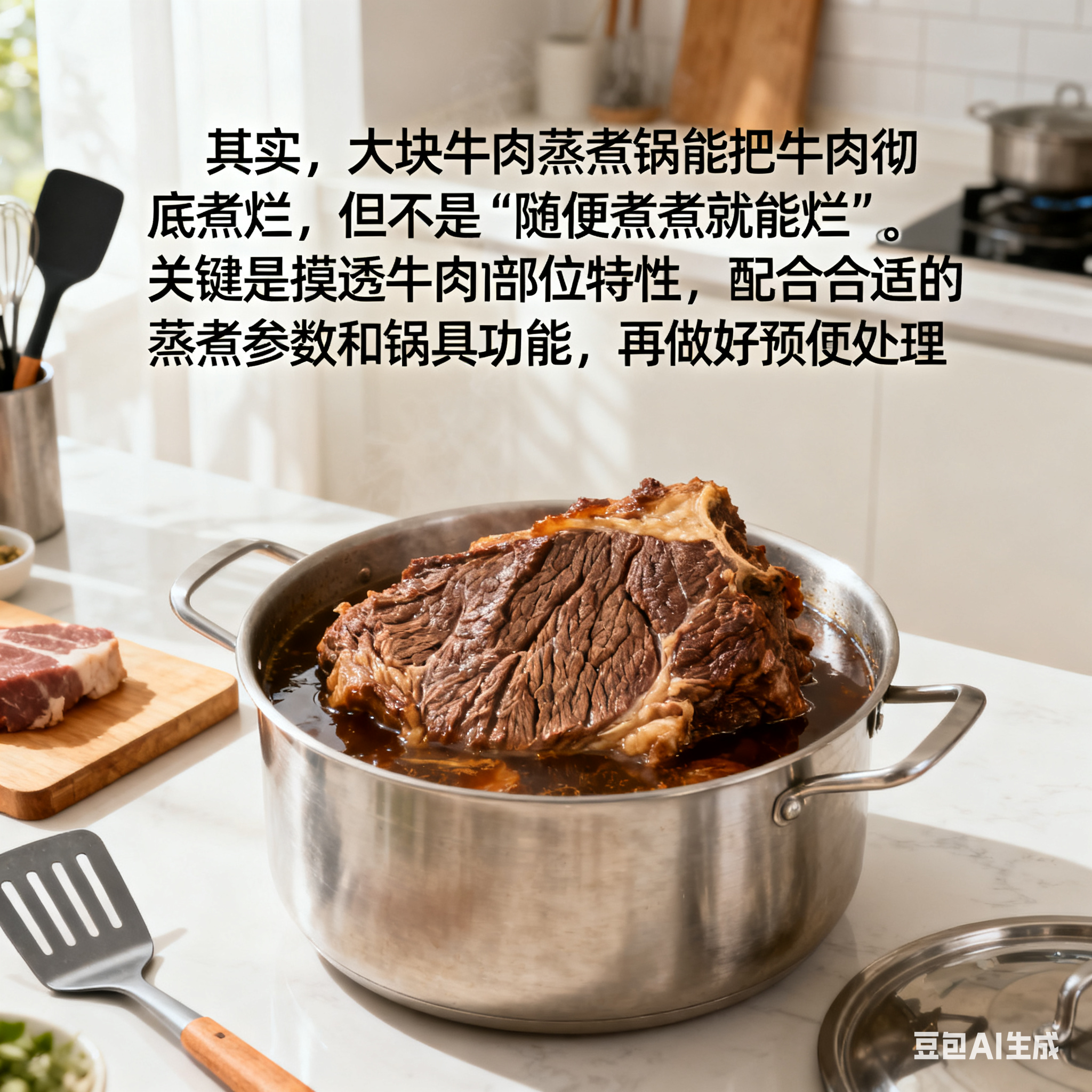 大块牛肉蒸煮锅，能把牛肉彻底煮烂吗？(5)
