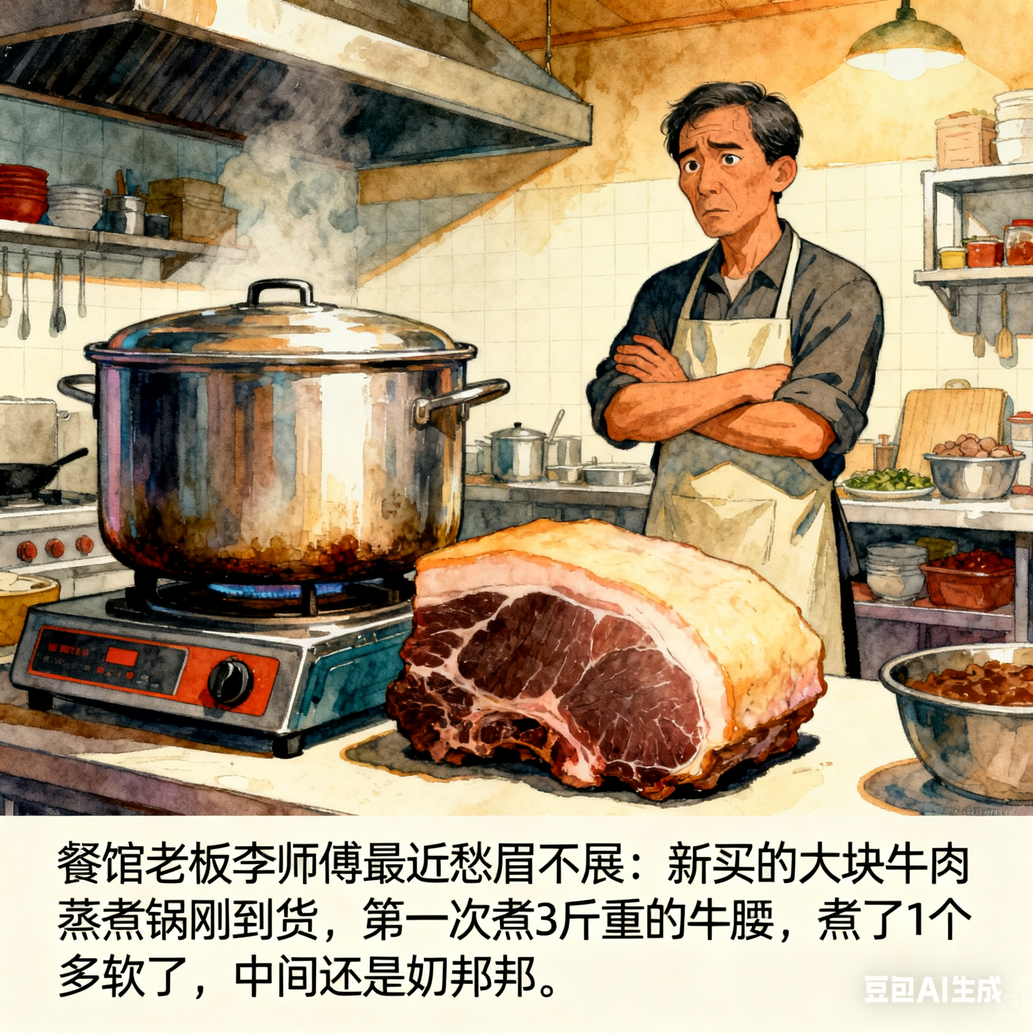大块牛肉蒸煮锅，能把牛肉彻底煮烂吗？(1)