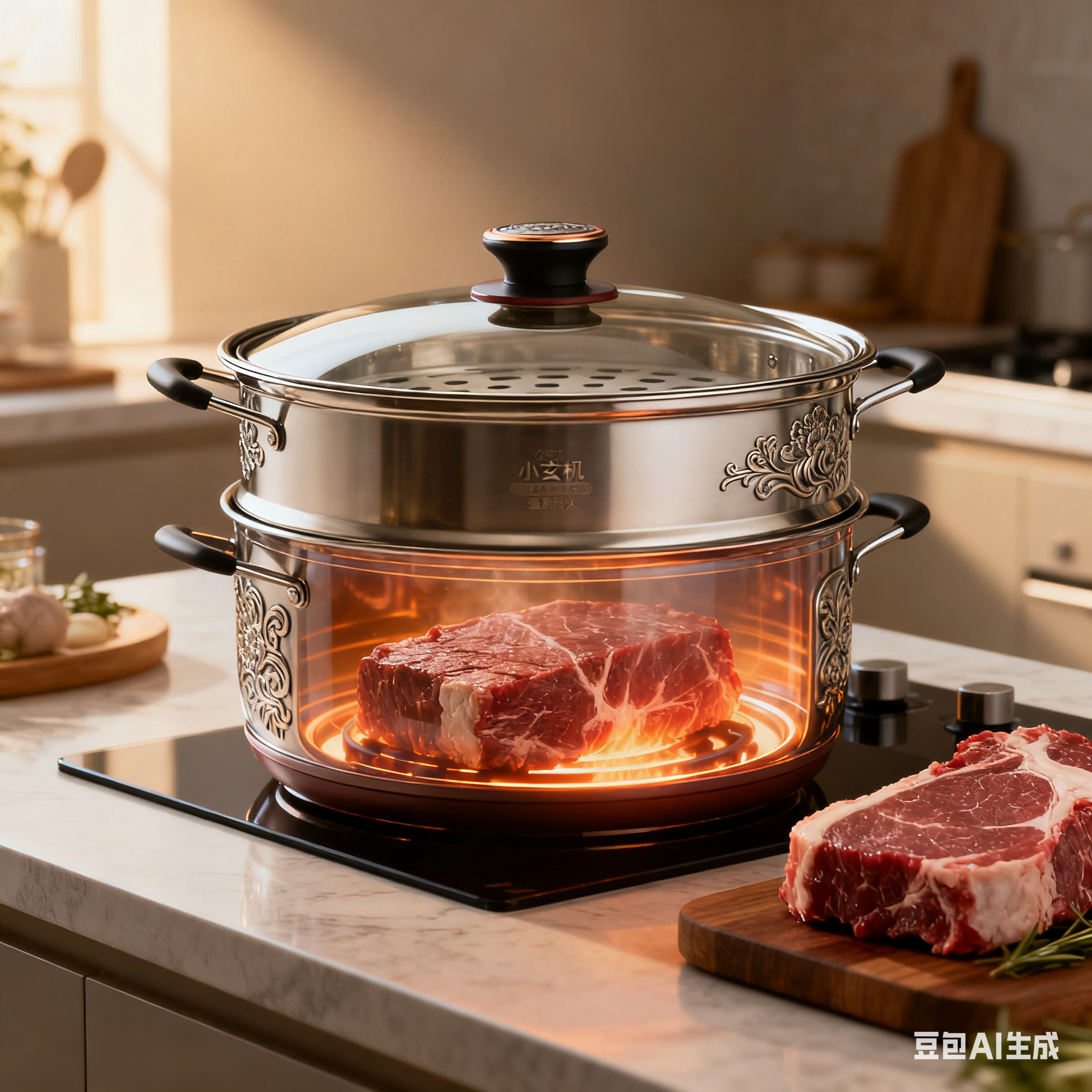 大块牛肉蒸煮锅，能把牛肉彻底煮烂吗？(3)