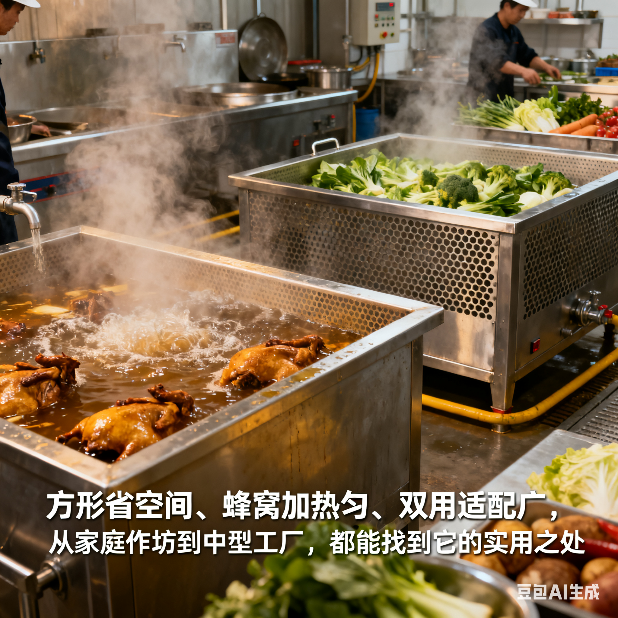 方形蜂窝卤煮漂烫锅，优势藏在哪？(1)