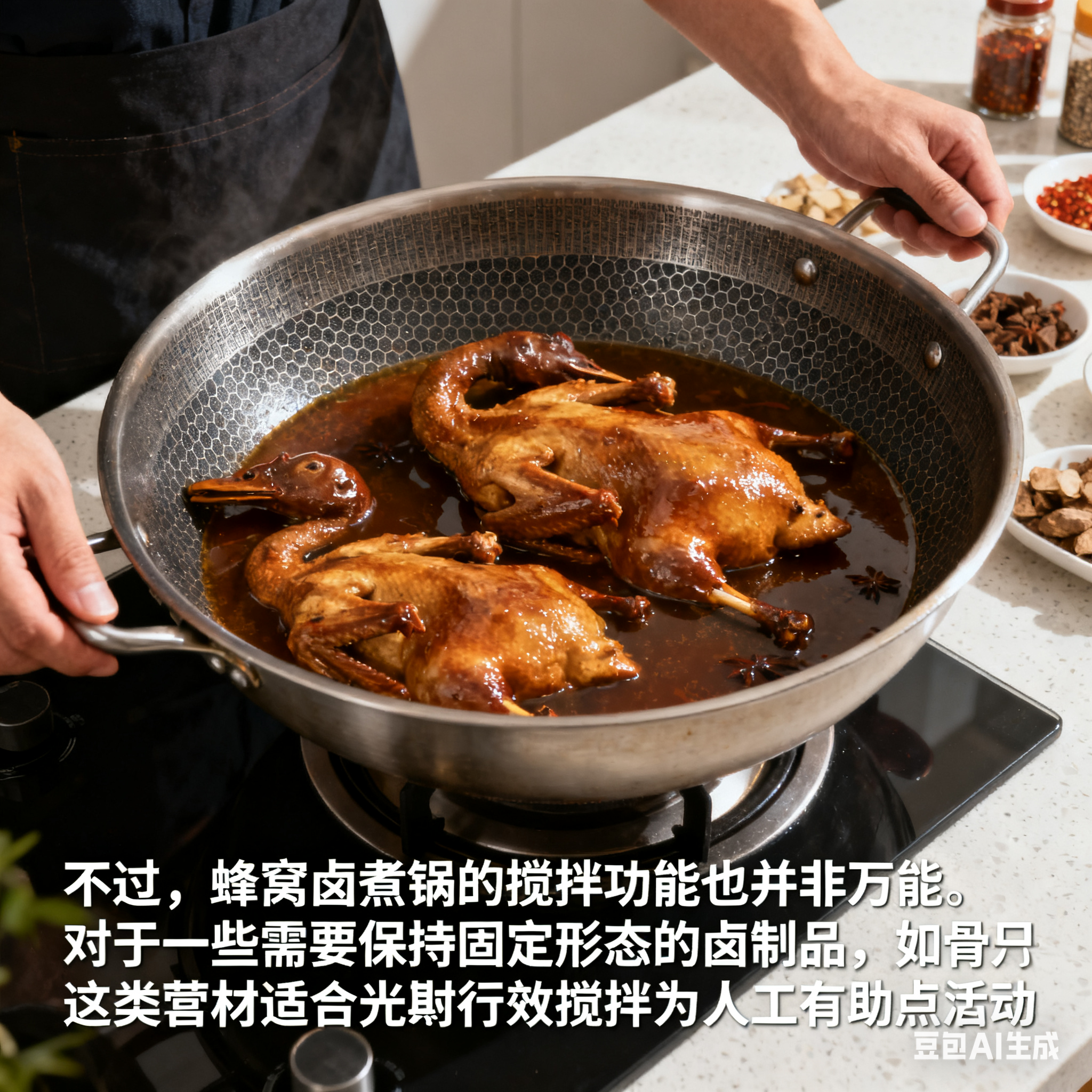 蜂窝卤煮锅的搅拌功能，好用吗？(4)